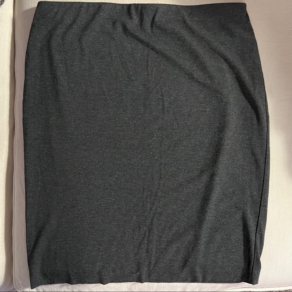 Dark gray pencil skirt